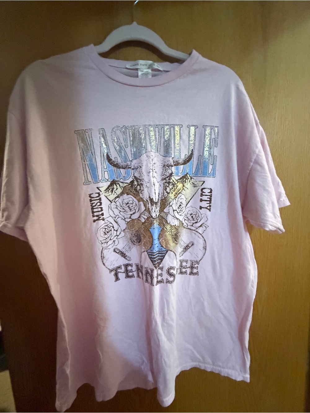Altar'd State Pastel Pink Graphic Tee